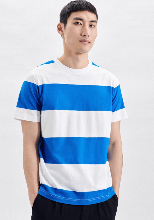 Ronde Hals T-Shirt in Turquoise |  Seidensticker Onlineshop