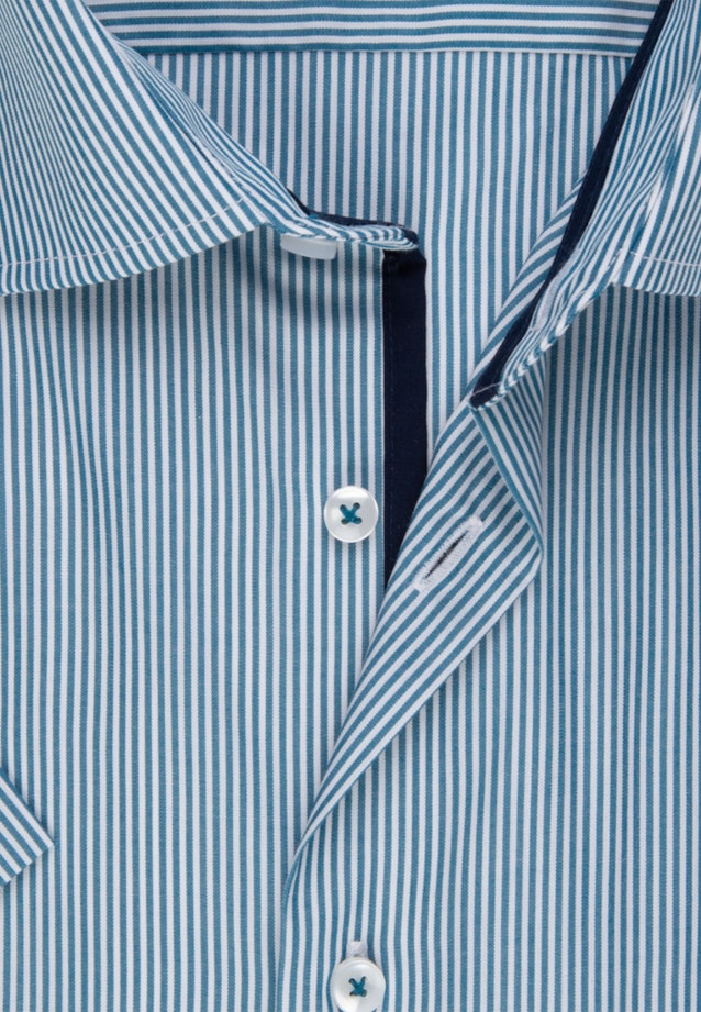 Regular Business Hemd Streifen in Türkis |  Seidensticker Onlineshop