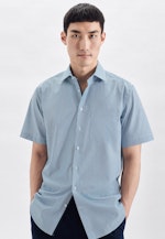 Regular Business Hemd Streifen in Türkis |  Seidensticker Onlineshop