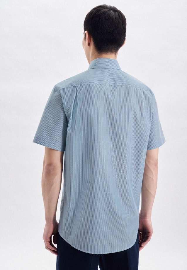 Regular Business Hemd Streifen in Türkis |  Seidensticker Onlineshop