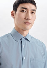 Regular Business Hemd Streifen in Türkis |  Seidensticker Onlineshop