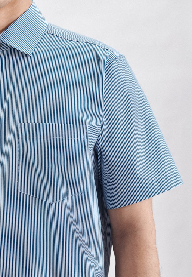 Regular Business Hemd Streifen in Türkis |  Seidensticker Onlineshop