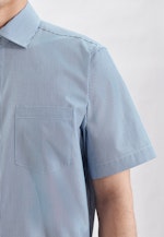 Regular Business Hemd Streifen in Türkis |  Seidensticker Onlineshop