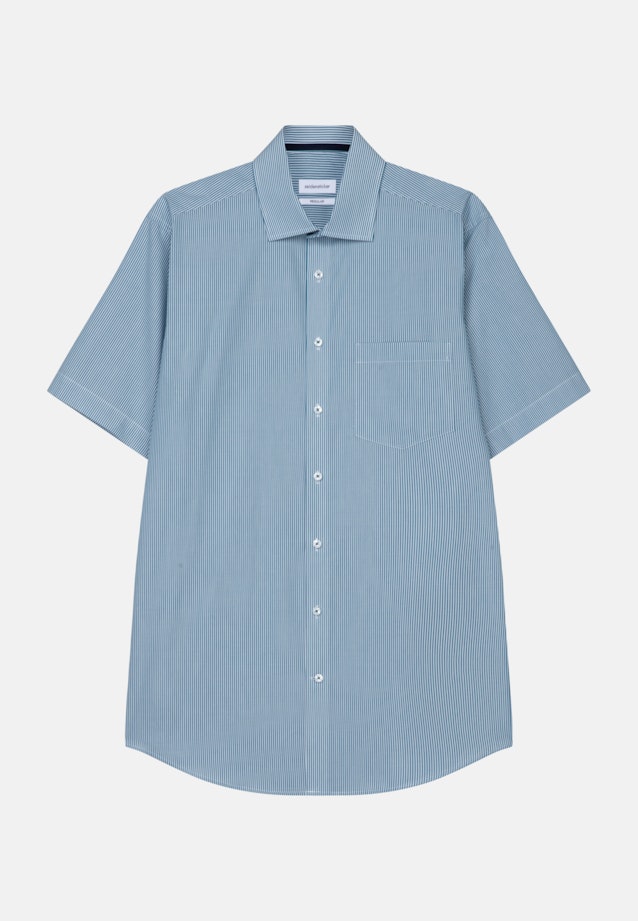 Regular Business Hemd Streifen in Türkis |  Seidensticker Onlineshop