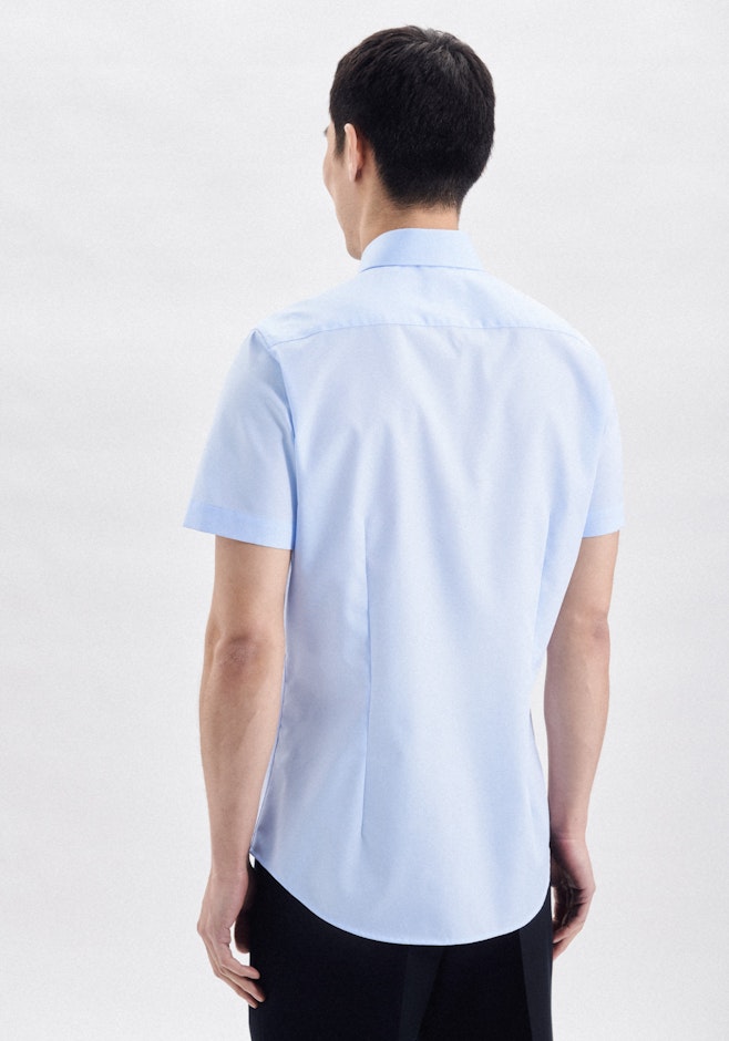 Slim Chemise d'affaires Uni dans Bleu Moyen | Boutique en ligne Seidensticker