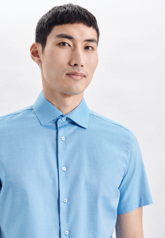 Slim Chemise d'affaires Uni in Turquoise |  Seidensticker Onlineshop