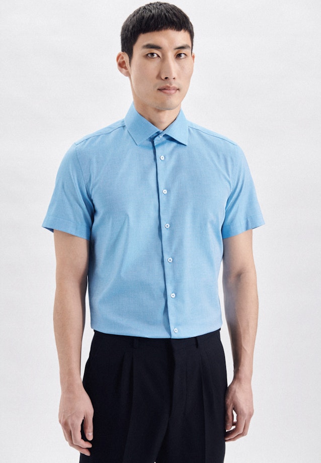 Slim Chemise d'affaires Uni in Turquoise |  Seidensticker Onlineshop
