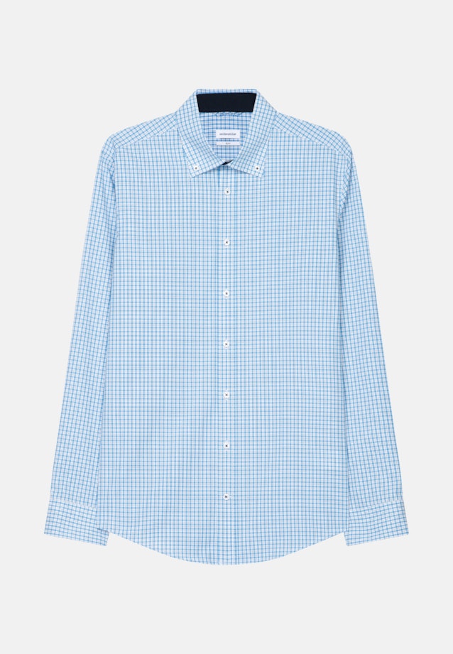 Slim Business Hemd Karo in Türkis |  Seidensticker Onlineshop