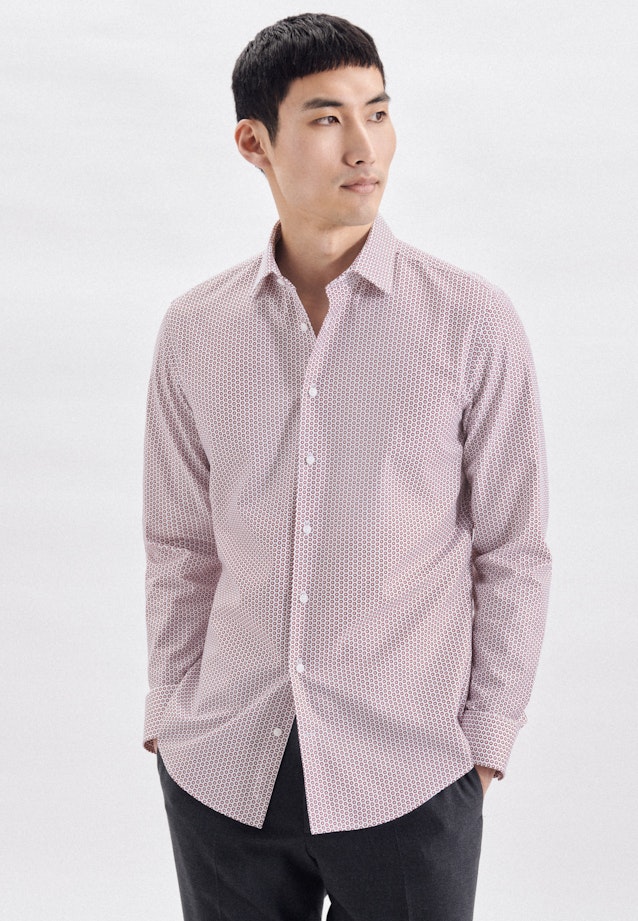 Slim Business shirt Print in Red |  Seidensticker Onlineshop
