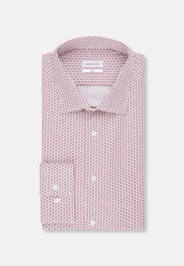 Slim Business shirt Print in Red |  Seidensticker Onlineshop