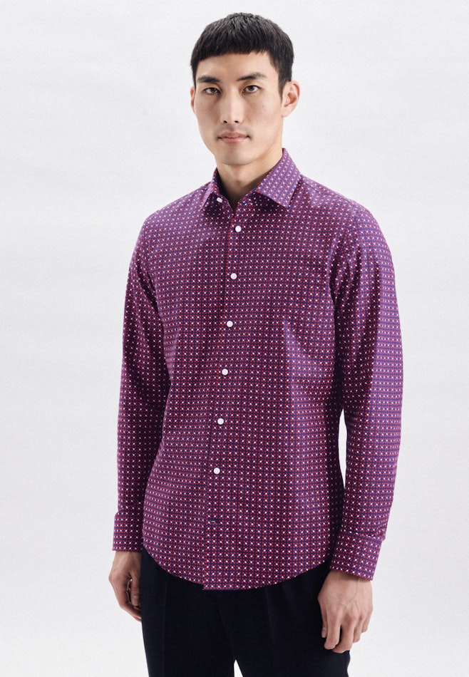 Business Shirt in Slim with Kent-Collar in Red | Seidensticker online shop