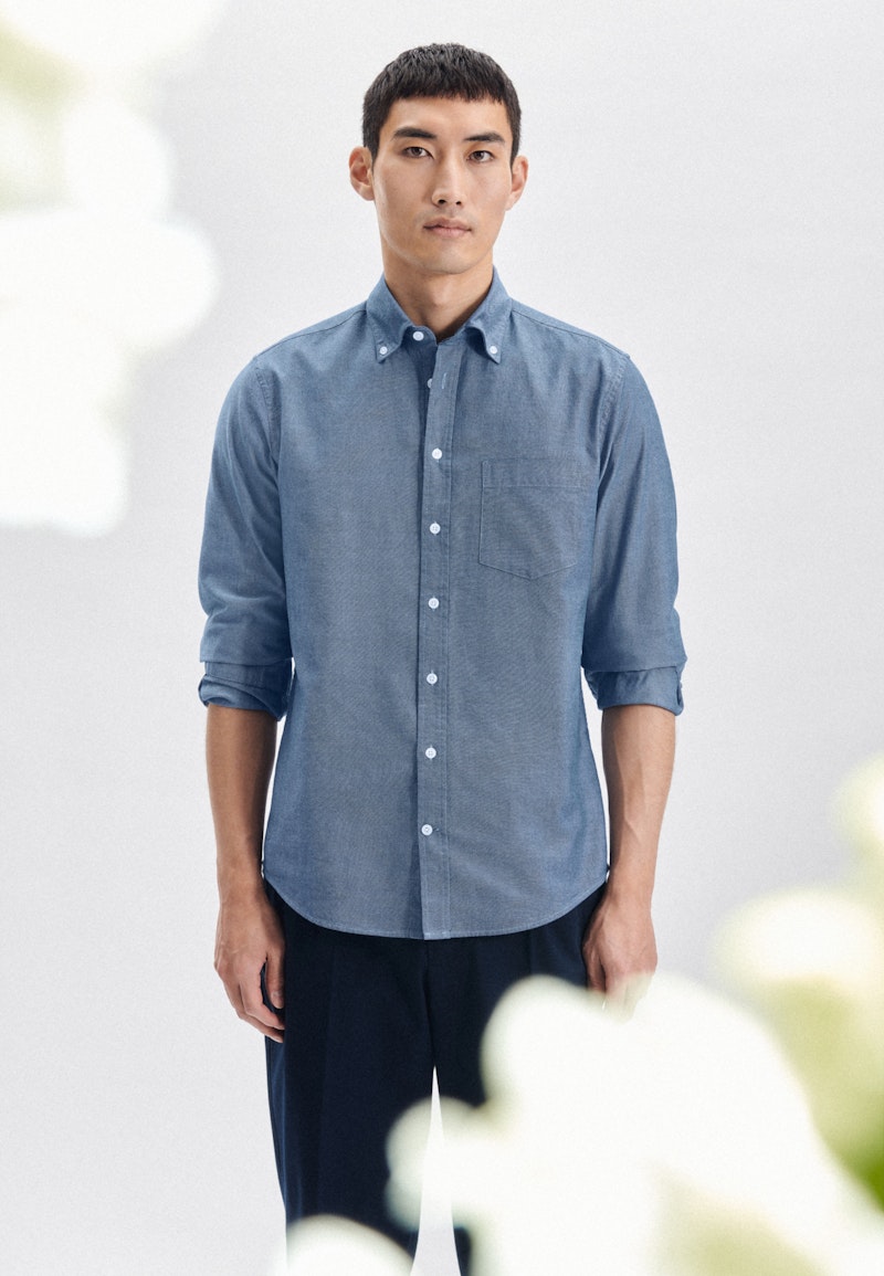 Oxfordhemd in Regular with Button-Down-Kraag