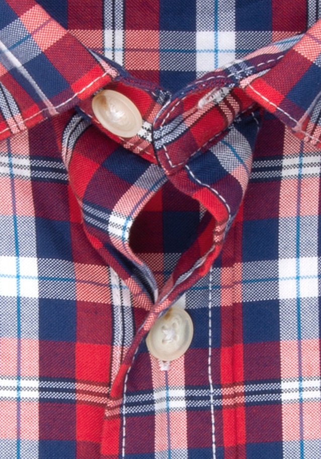 Regular Oxfordhemd Karo in Rot | Seidensticker Onlineshop