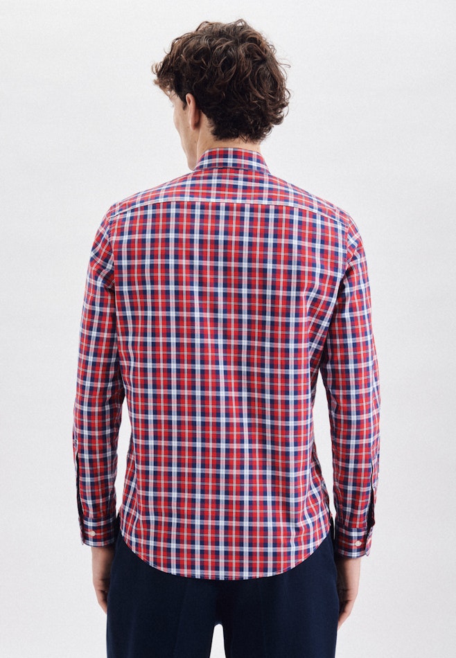 Oxfordhemd in Regular with Button-Down-Kraag in Rood | Seidensticker online winkel