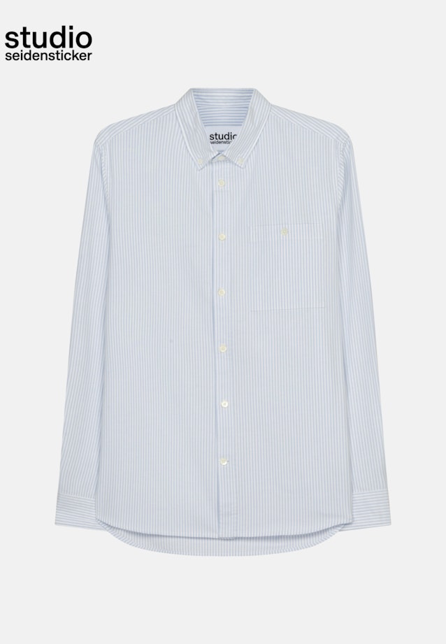 Casual Hemd in Regular mit Button-Down-Kragen in Hellblau |  Seidensticker Onlineshop