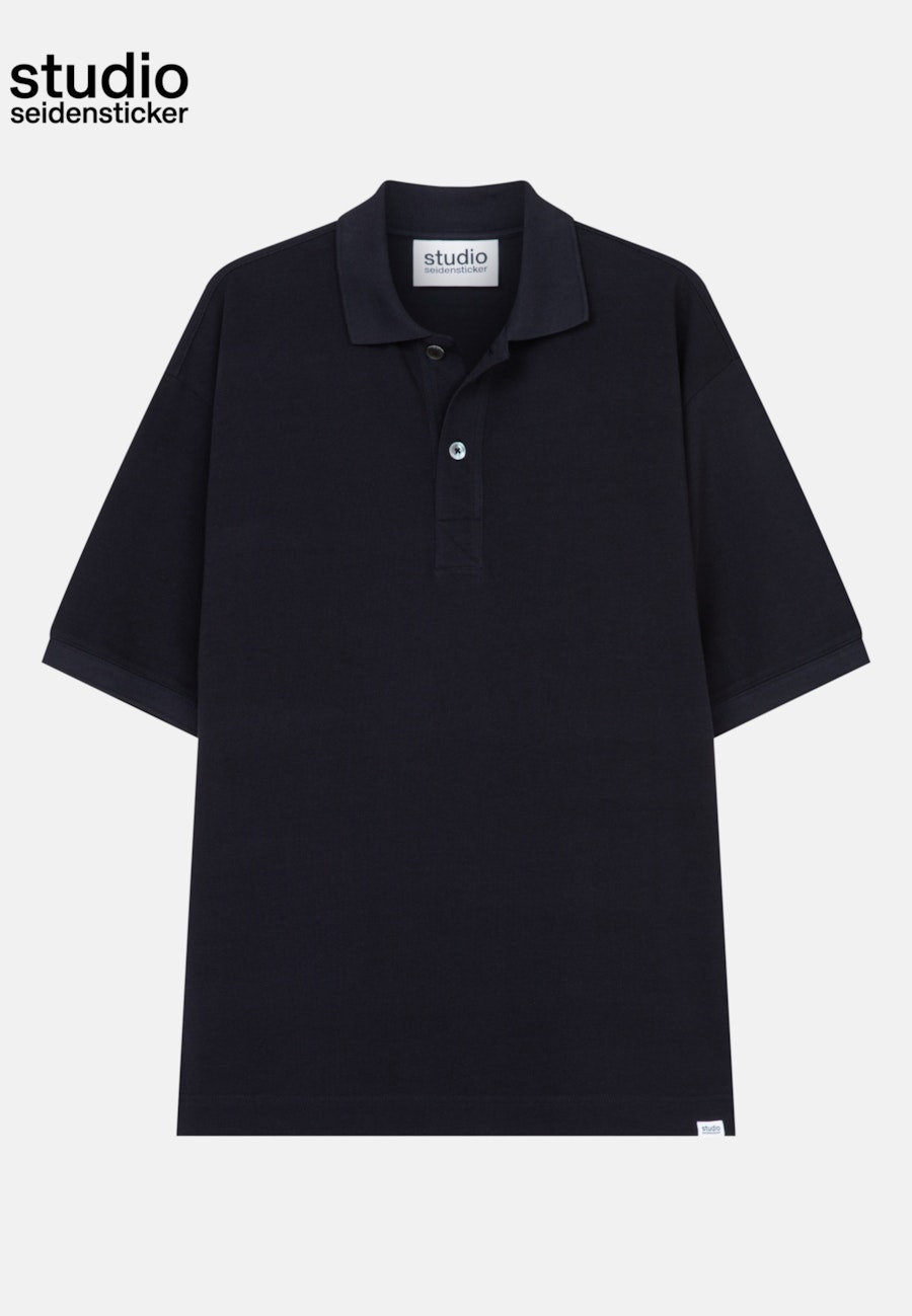 Kragen T-Shirt Oversized in Dunkelblau |  Seidensticker Onlineshop