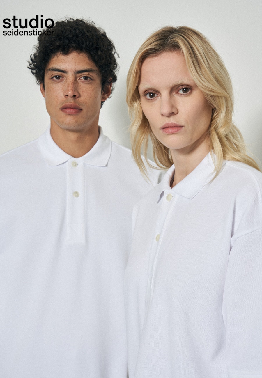 Kragen T-Shirt Oversized in Weiß |  Seidensticker Onlineshop