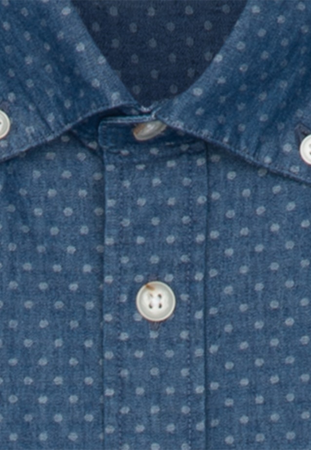 Regular Chemise décontractée Dobby in Bleu Moyen |  Seidensticker Onlineshop