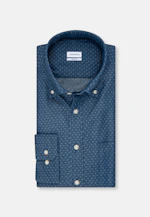 Regular Chemise décontractée Dobby in Bleu Moyen |  Seidensticker Onlineshop