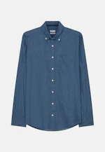 Regular Chemise décontractée Dobby in Bleu Moyen |  Seidensticker Onlineshop