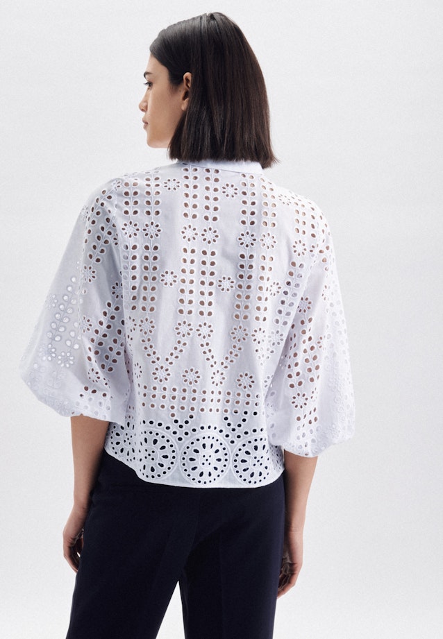 Lace Shirt Blouse in White |  Seidensticker Onlineshop