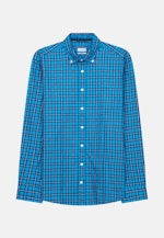 Regular Casual shirt Check in Turquoise |  Seidensticker Onlineshop