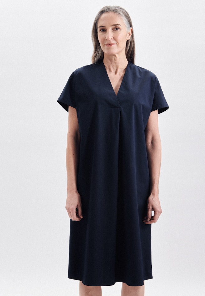 V-Neck Dress in Dark Blue | Seidensticker Onlineshop