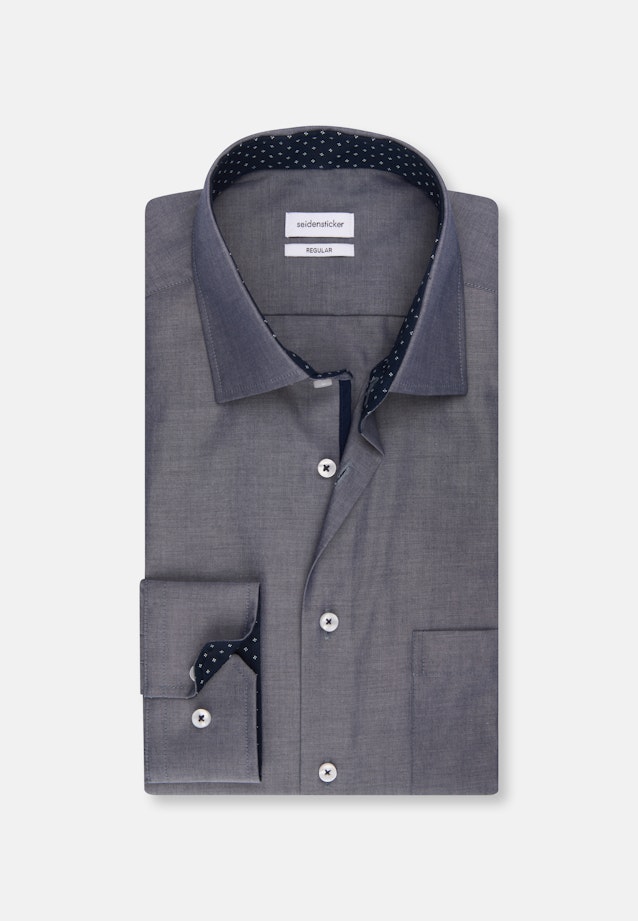 Regular Chemise d'affaires Uni in Bleu Foncé |  Seidensticker Onlineshop