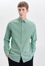 Shaped Business Hemd Uni in Grün |  Seidensticker Onlineshop