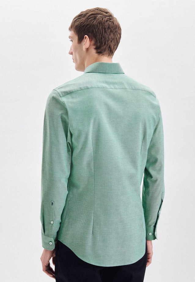 Shaped Business Hemd Uni in Grün |  Seidensticker Onlineshop