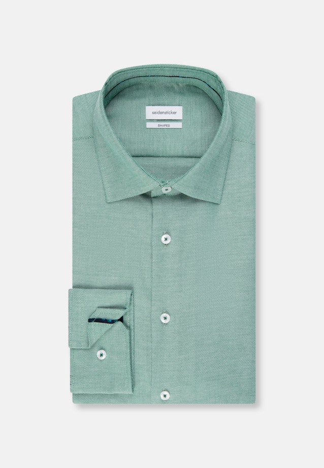 Shaped Business Hemd Uni in Grün |  Seidensticker Onlineshop