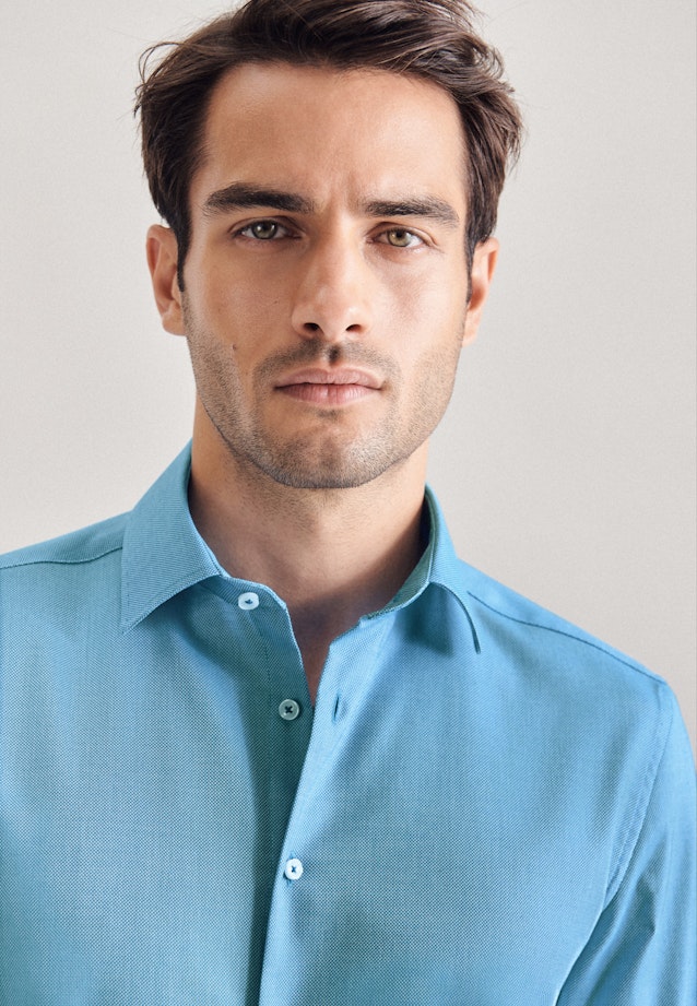 Shaped Chemise d'affaires Uni in Turquoise |  Seidensticker Onlineshop