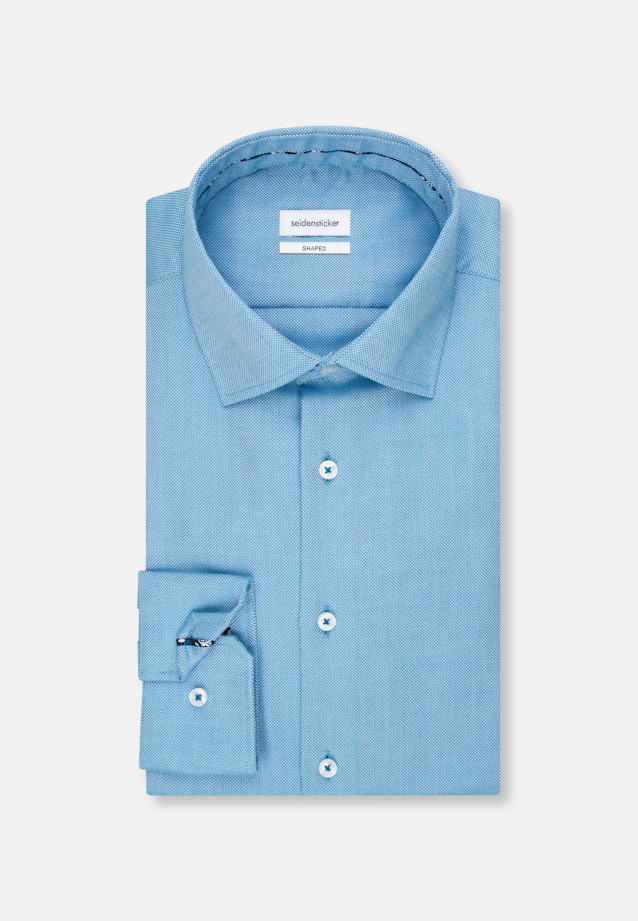 Shaped Chemise d'affaires Uni in Turquoise |  Seidensticker Onlineshop