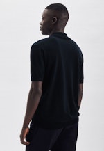 Kragen Polo-Shirt Gerader Schnitt (Normal-Fit) in Dunkelblau |  Seidensticker Onlineshop