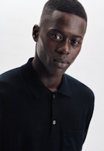 Kragen Polo-Shirt Gerader Schnitt (Normal-Fit) in Dunkelblau |  Seidensticker Onlineshop