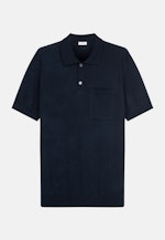 Kragen Polo-Shirt Gerader Schnitt (Normal-Fit) in Dunkelblau |  Seidensticker Onlineshop