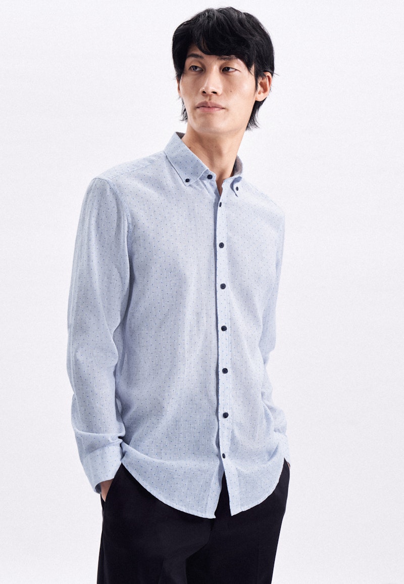 Casual Shirt in Regular fit with Button-Down-Collar