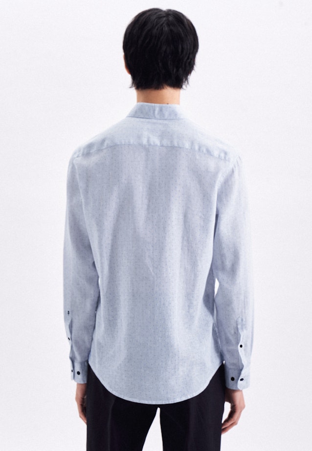 Regular fit Chemise décontractée rayures in Bleu Clair |  Seidensticker Onlineshop