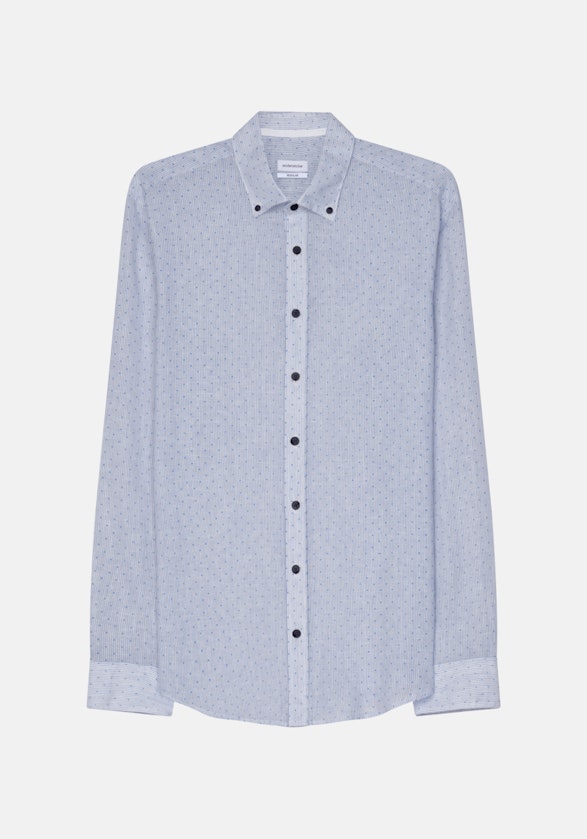 Chemise casual in Regular fit with Col Boutonné in Bleu Clair |  Seidensticker Onlineshop