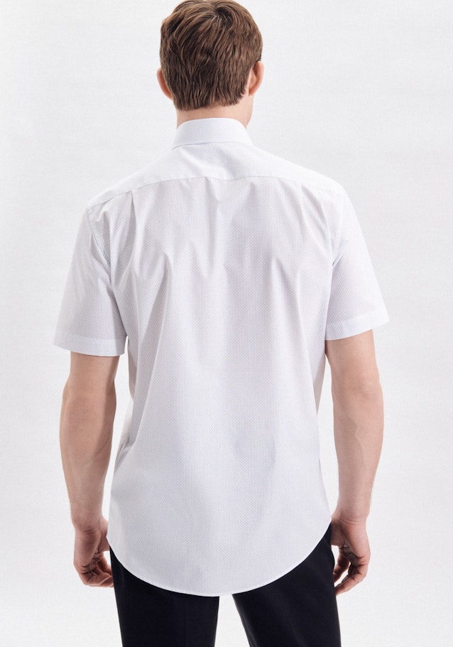 Popeline Kurzarm Business Hemd in Regular mit Kentkragen in Weiß | Seidensticker Onlineshop