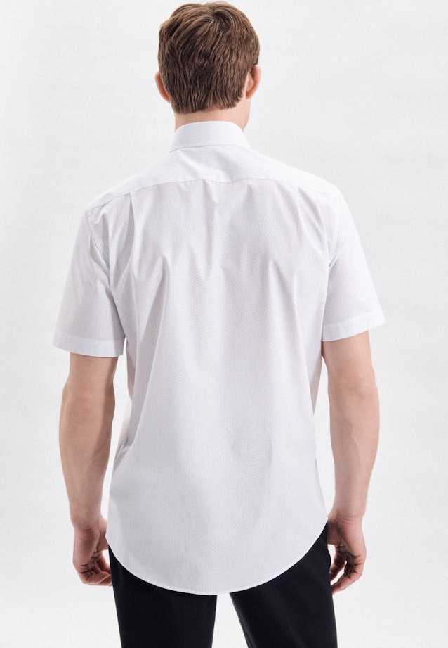Popeline Kurzarm Business Hemd in Regular mit Kentkragen in Weiß |  Seidensticker Onlineshop