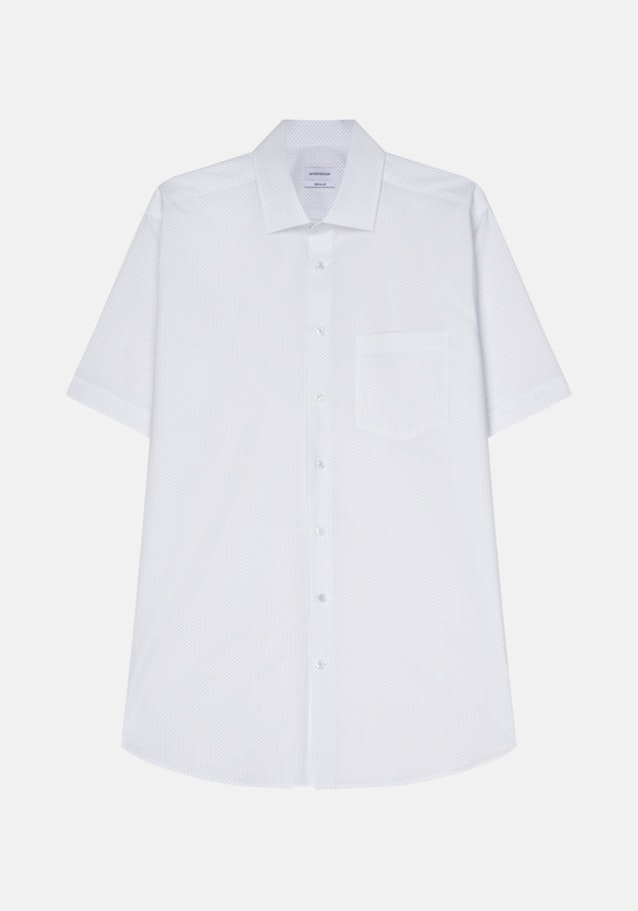 Poplin Short sleeve Business Shirt in Regular with Kent-Collar in White |  Seidensticker Onlineshop