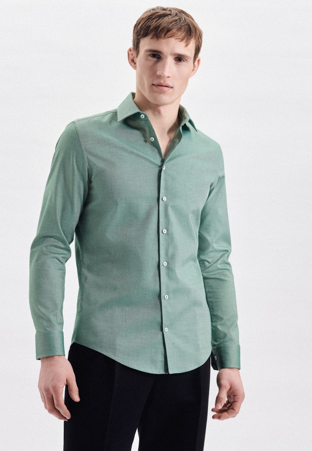 Slim Chemise d'affaires Uni in Vert |  Seidensticker Onlineshop