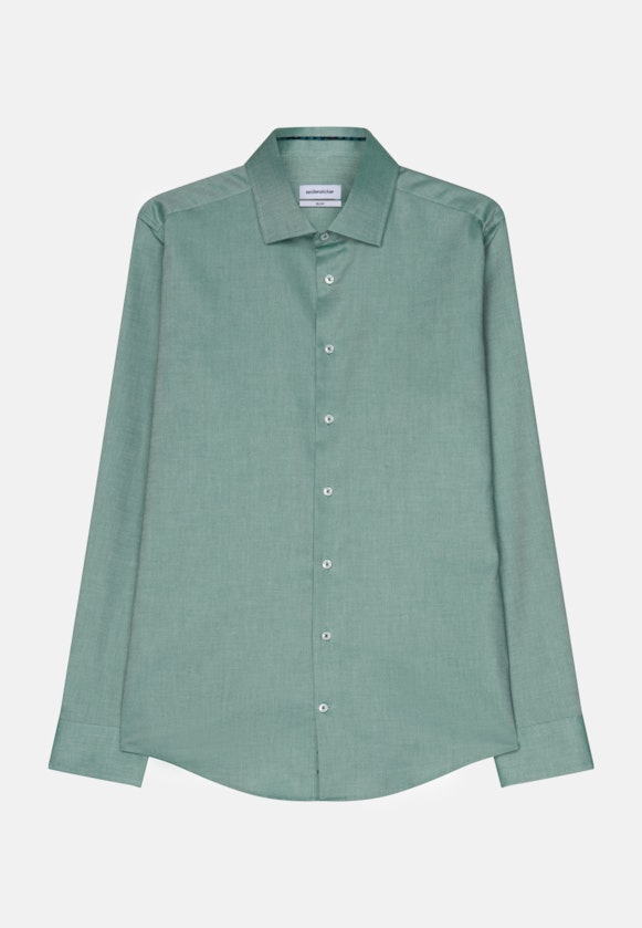 Slim Business Hemd Uni in Grün |  Seidensticker Onlineshop