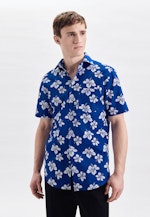 Regular Business Hemd Floral in Mittelblau |  Seidensticker Onlineshop
