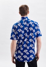 Regular Business Hemd Floral in Mittelblau |  Seidensticker Onlineshop
