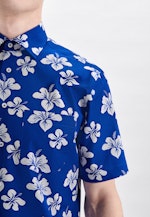 Regular Business Hemd Floral in Mittelblau |  Seidensticker Onlineshop