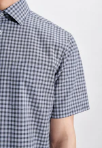 Regular Business Hemd Karo in Dunkelblau |  Seidensticker Onlineshop