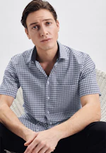 Regular Business Hemd Karo in Dunkelblau |  Seidensticker Onlineshop