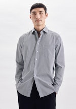 Regular Business Hemd Karo in Dunkelblau |  Seidensticker Onlineshop